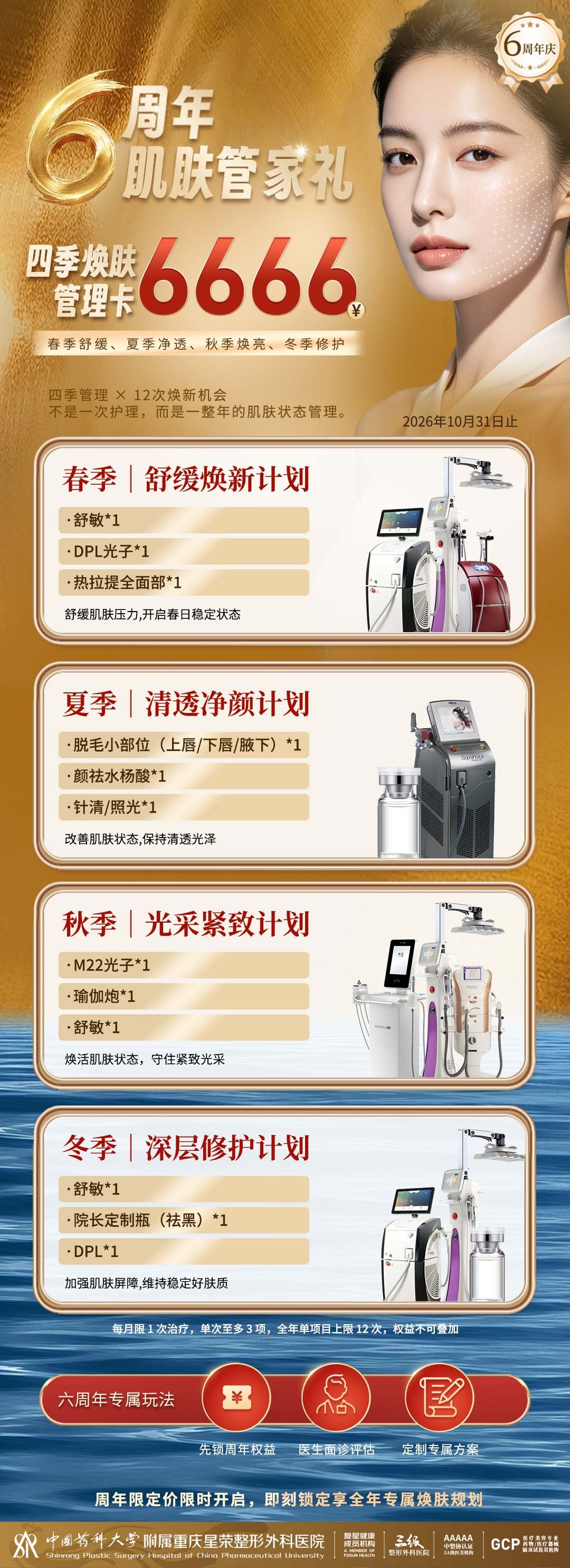 四季焕肤管理卡