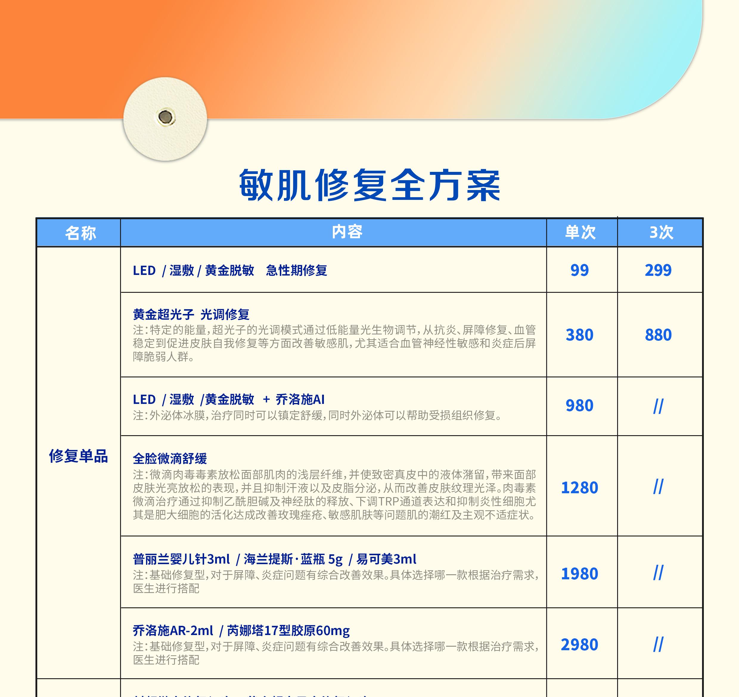 敏肌修复全方案